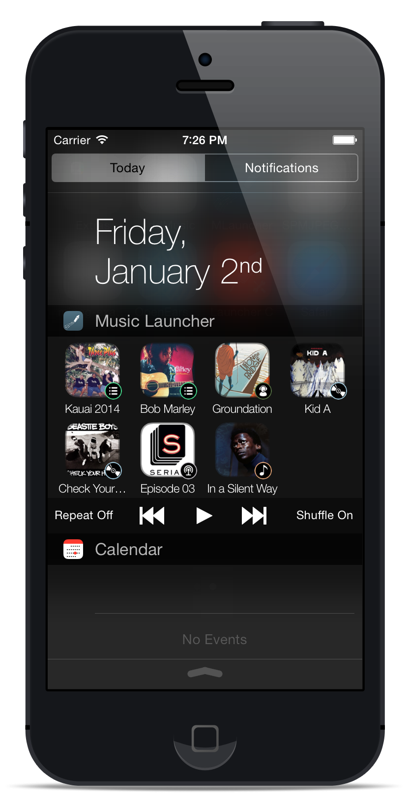 Music Launcher Widget