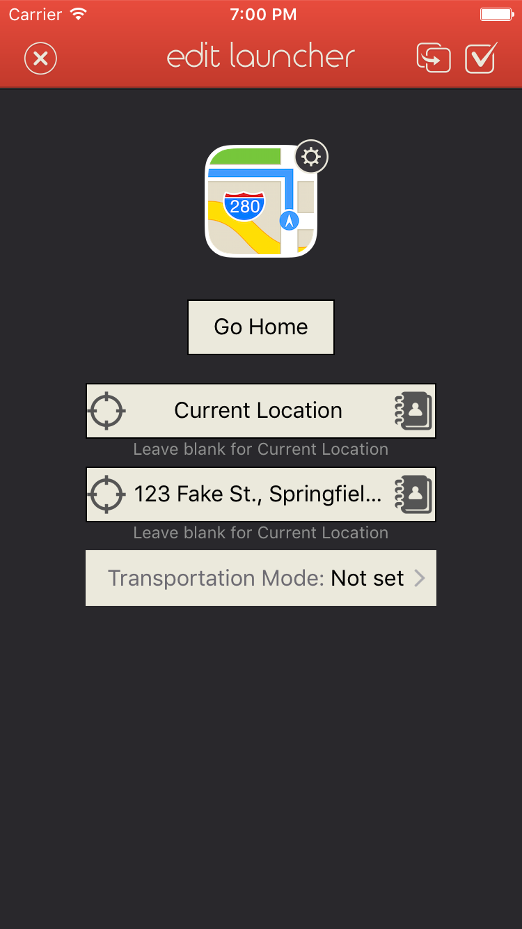 Launcher Edit Screenshot